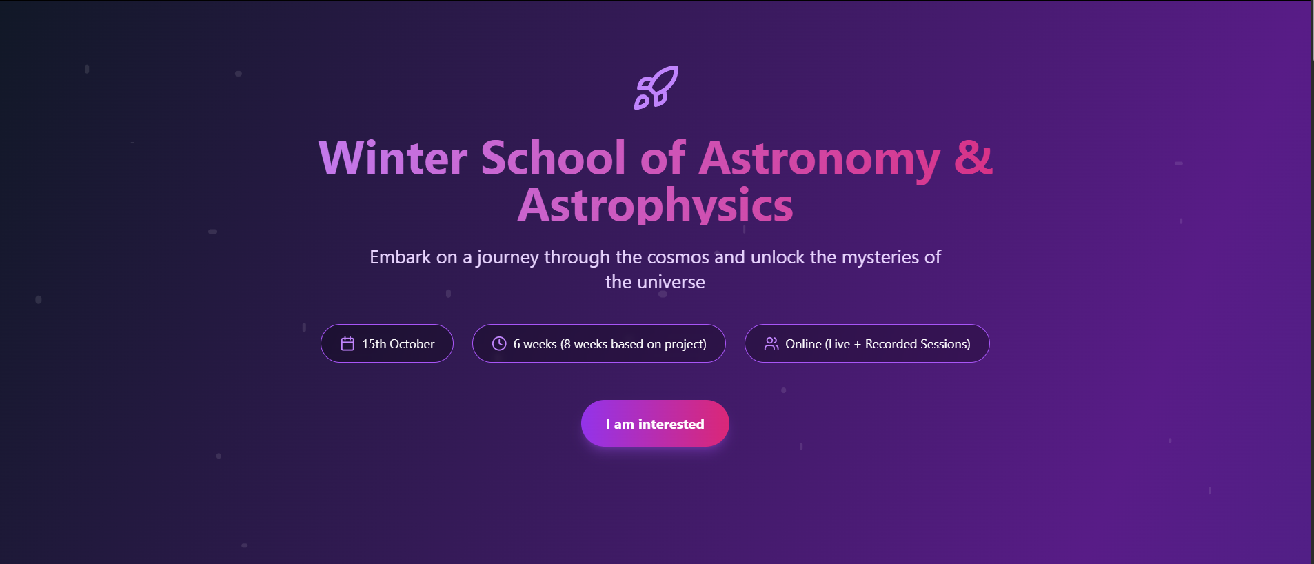 Winter School of Astronomy And Astrophysics